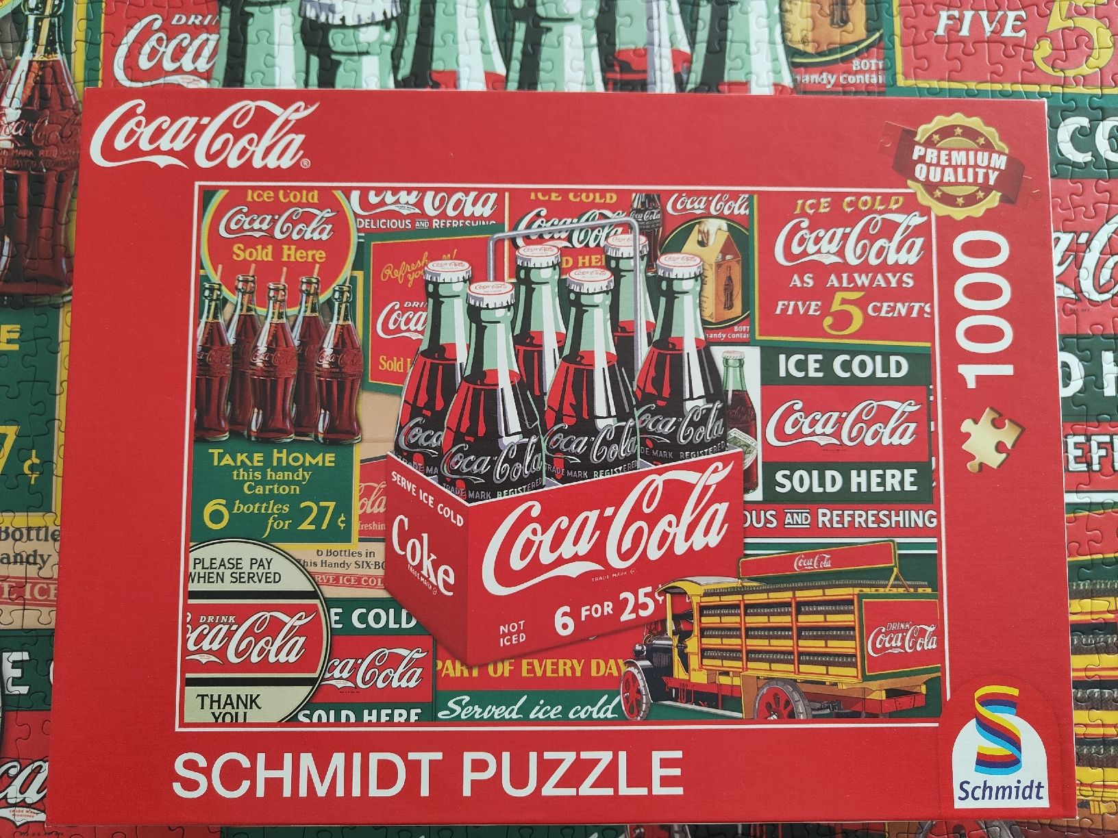 Puzzle: Coca Cola Puzzle Klassiker 1000 Teile 59914 Schmidt  – Usato da Lachen SZ venduto da jimmygoal13 1