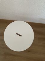 Drahtkorb mit weißem Deckel, Aufbewahrungshocker, guter Zust