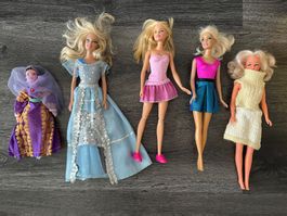 Lot de 6 poupées Barbie vintage- 6 Barbie Puppen