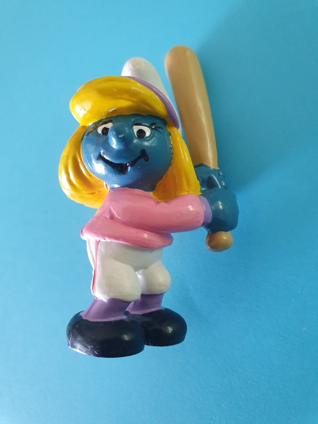 Schleich Giocattoli: SCHTROUMPFETTE JOUEUSE DE BASEBALL – Usato da Biel/Bienne venduto da Hydrox1974 5