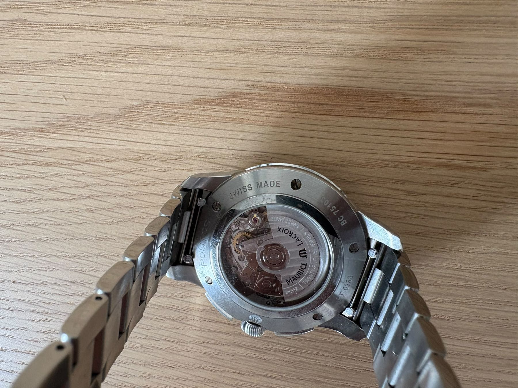 Maurice Lacroix Orologi: Maurice Lacroix Herrenuhr Chronograph Automatic Edelstahl – Usato da Herisau venduto da Antiques.AR 1