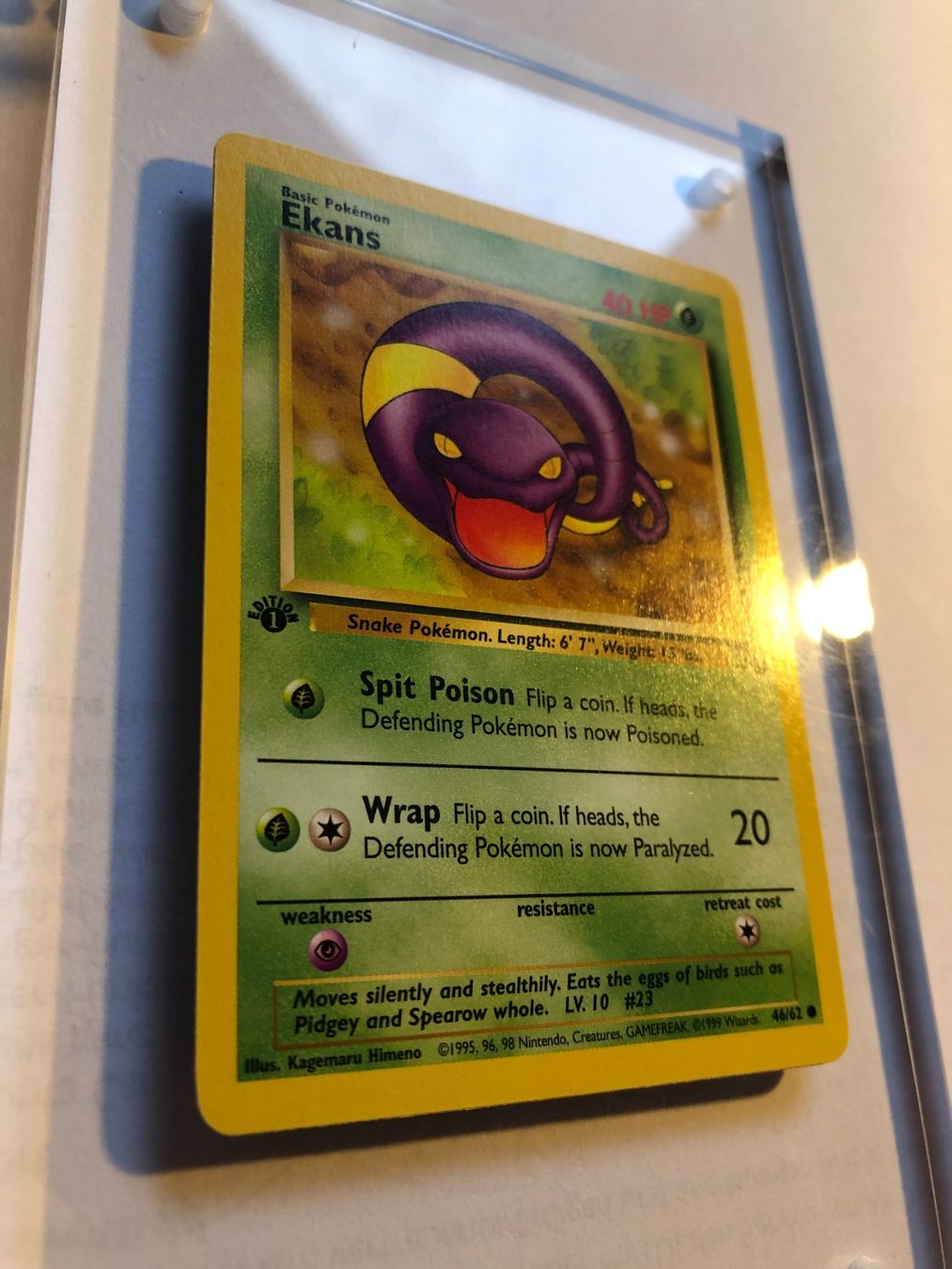 Carte collezionabili: Ekans 1st Fossil - MINT - ab 1.- – Usato da Giubiasco venduto da dan_pr8b 1