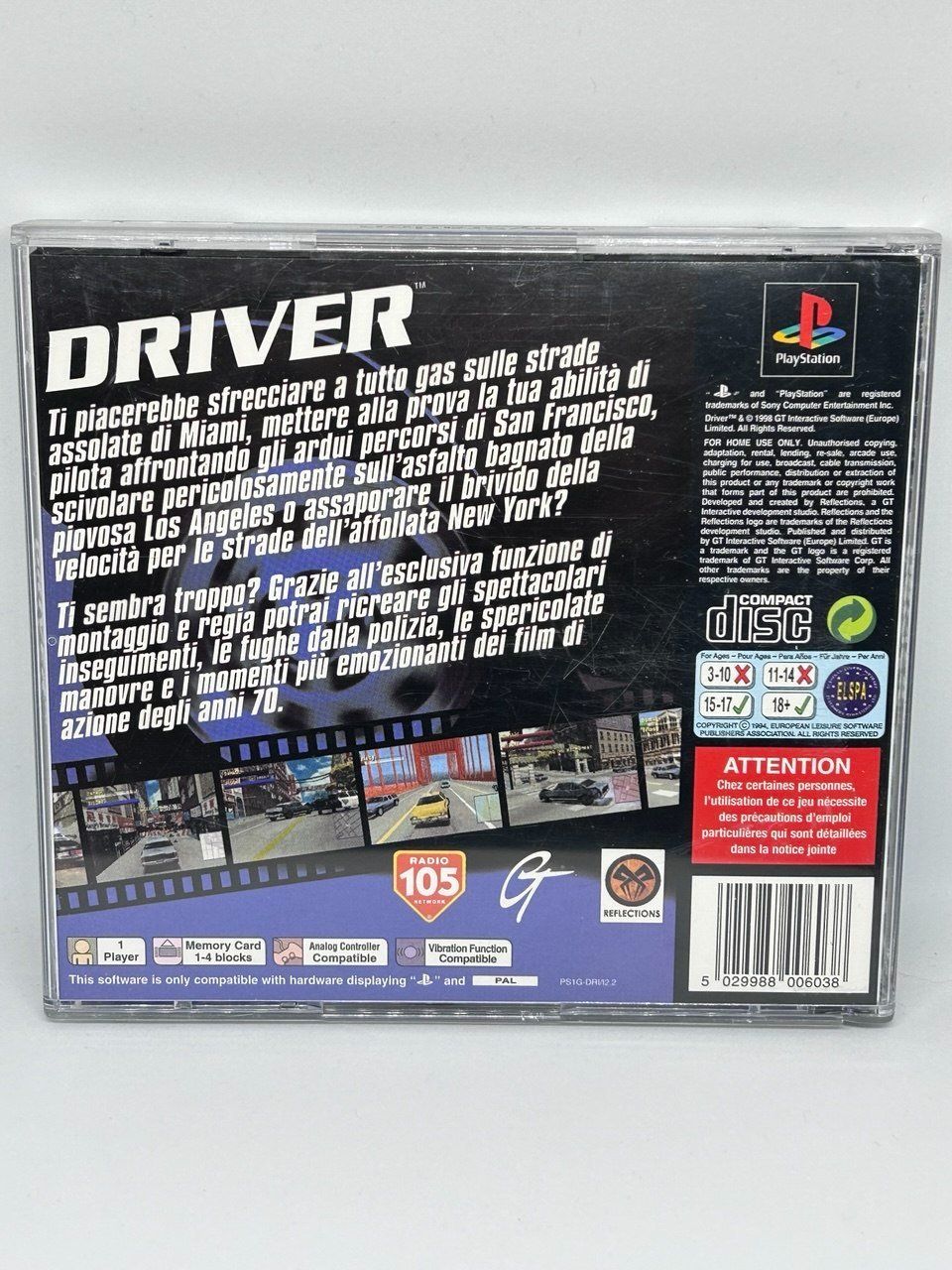 Sony Giochi: Driver per Sony PlayStation (PS1) – Usato da Giubiasco venduto da LorisVale 1