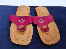 Sandalen aus Leder, handmade Grösse 37,5 Schuhe