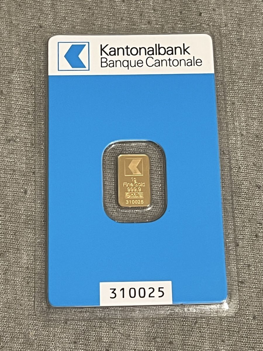 Edelmetalle: 1GR FINEGOLD / AB 1CHF – Neu und originalverpackt aus Gontenschwil von joe_9qdj