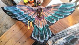 Drache handgemacht (Eule schwarz)