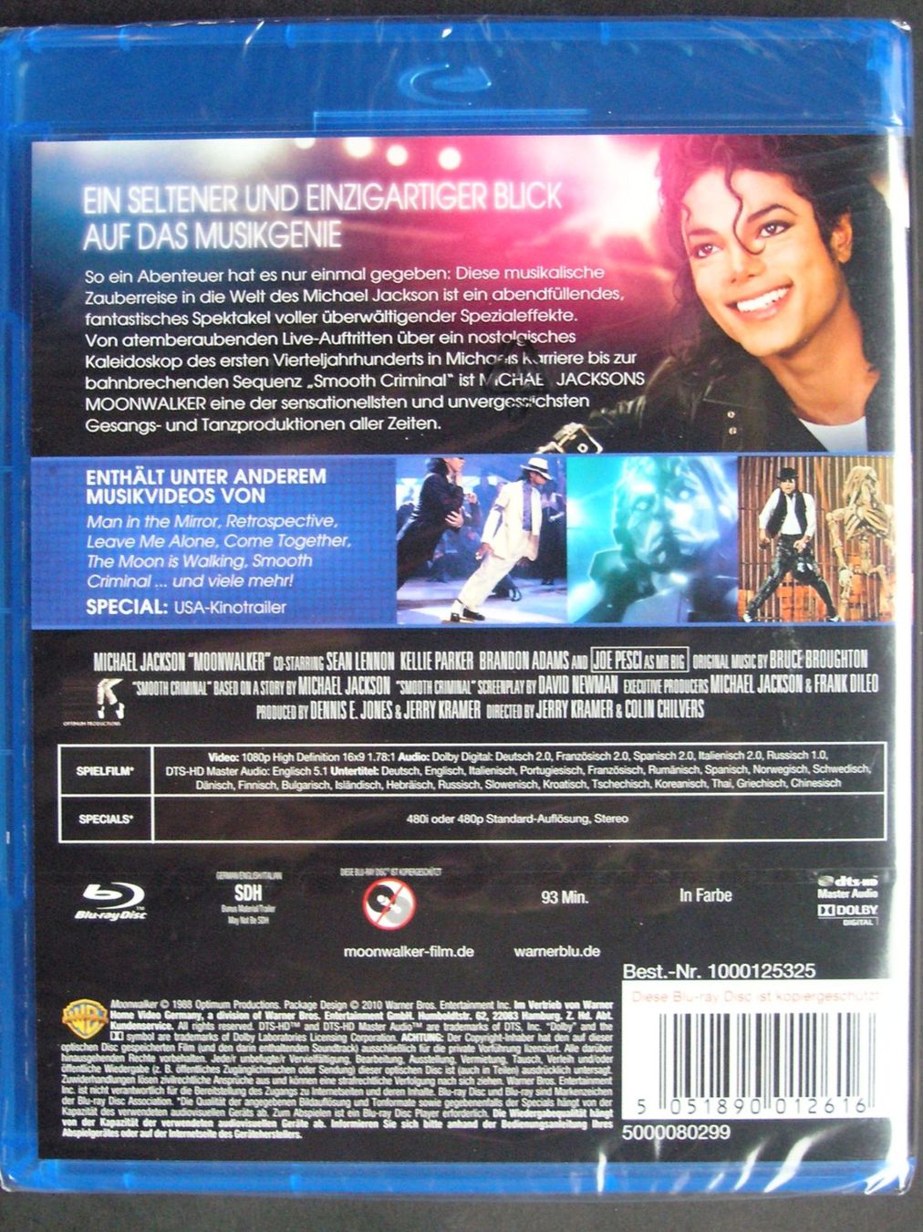 Tutti i DVDs: Moonwalker (1988) Michael Jackson – Nuovo e nell'imballaggio originale da Zuzwil SG venduto da vette13 1