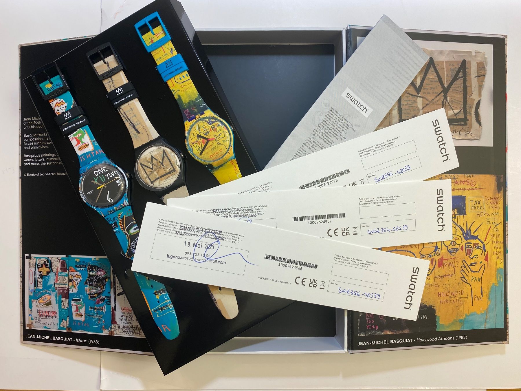 swatch??X Jean-Michel Basquiat TRIPTYCH - LIMITED EDITION (Neu 