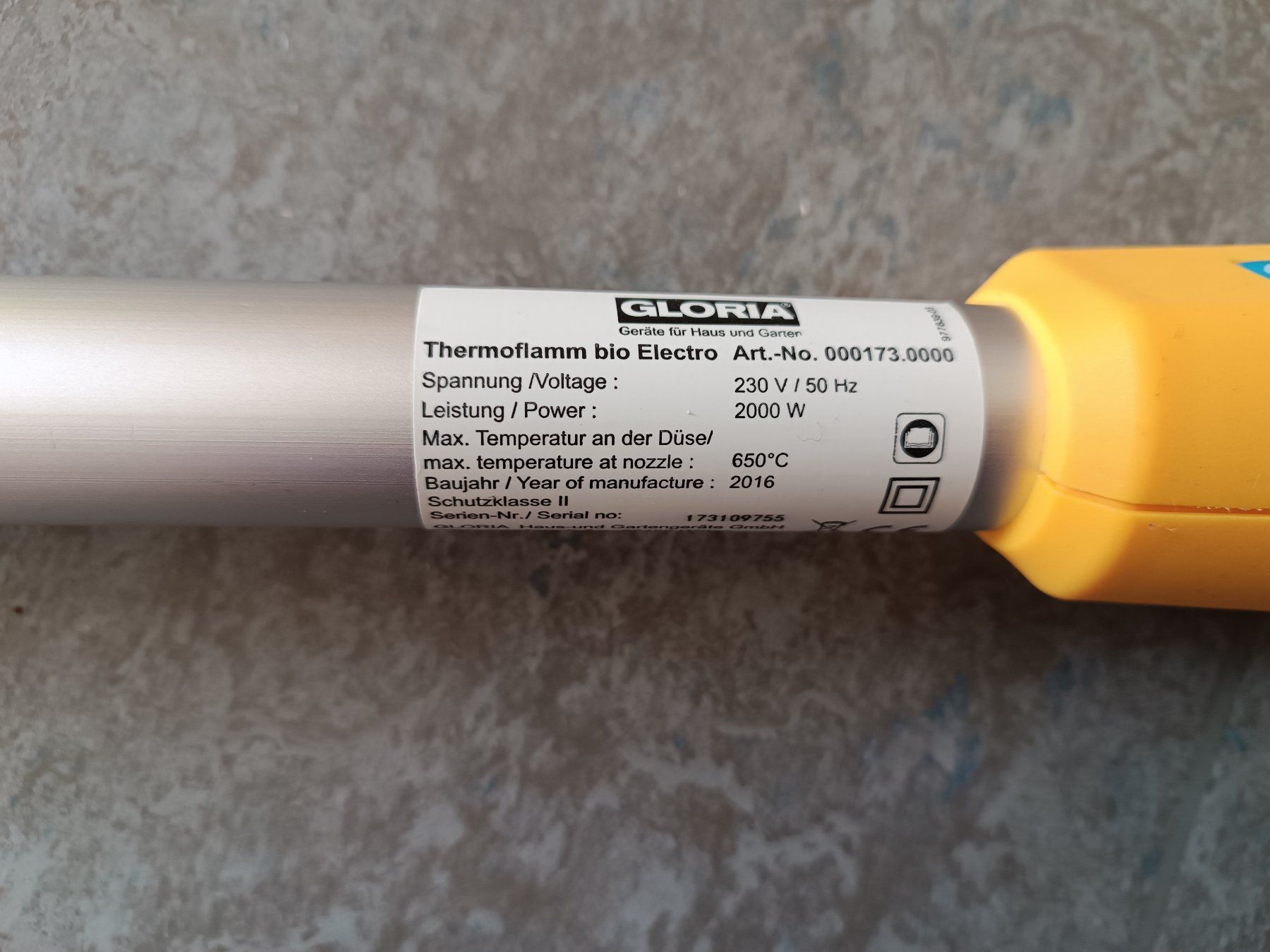 Tutte le macchine: Gloria Unkrautverbrenner – Usato da Thundorf venduto da Hembergsg 1