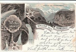 AK  Gruss vom Trümelbach  Litho Karte 1899