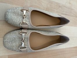 Elegante Loafer in Flechtoptik Gr. 40