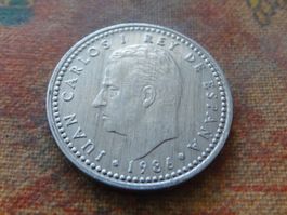 ESPAGNE  1  Pesetas  1986  (Z)
