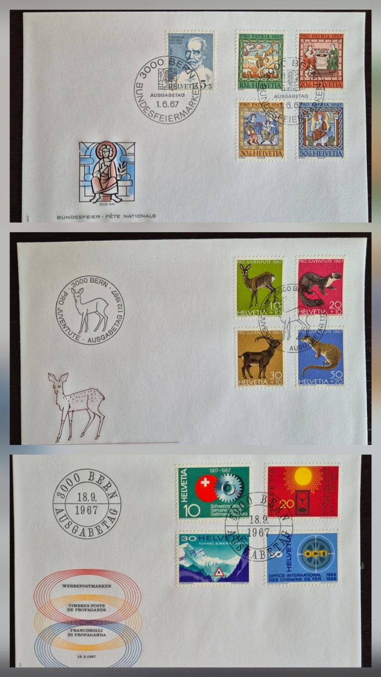 Tous les timbres: ET Briefe 1967 – D'occasion à Buus par papillon098