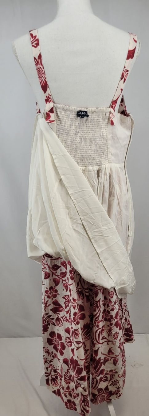 Caroll Kleider: CAROLL Robe fleuri blanc/rouge été - Taille 44 – Gebraucht aus Lausanne von PlusValue_Lausanne 3