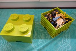 diverse Legosteine/Teile mit Lego-Originalbox