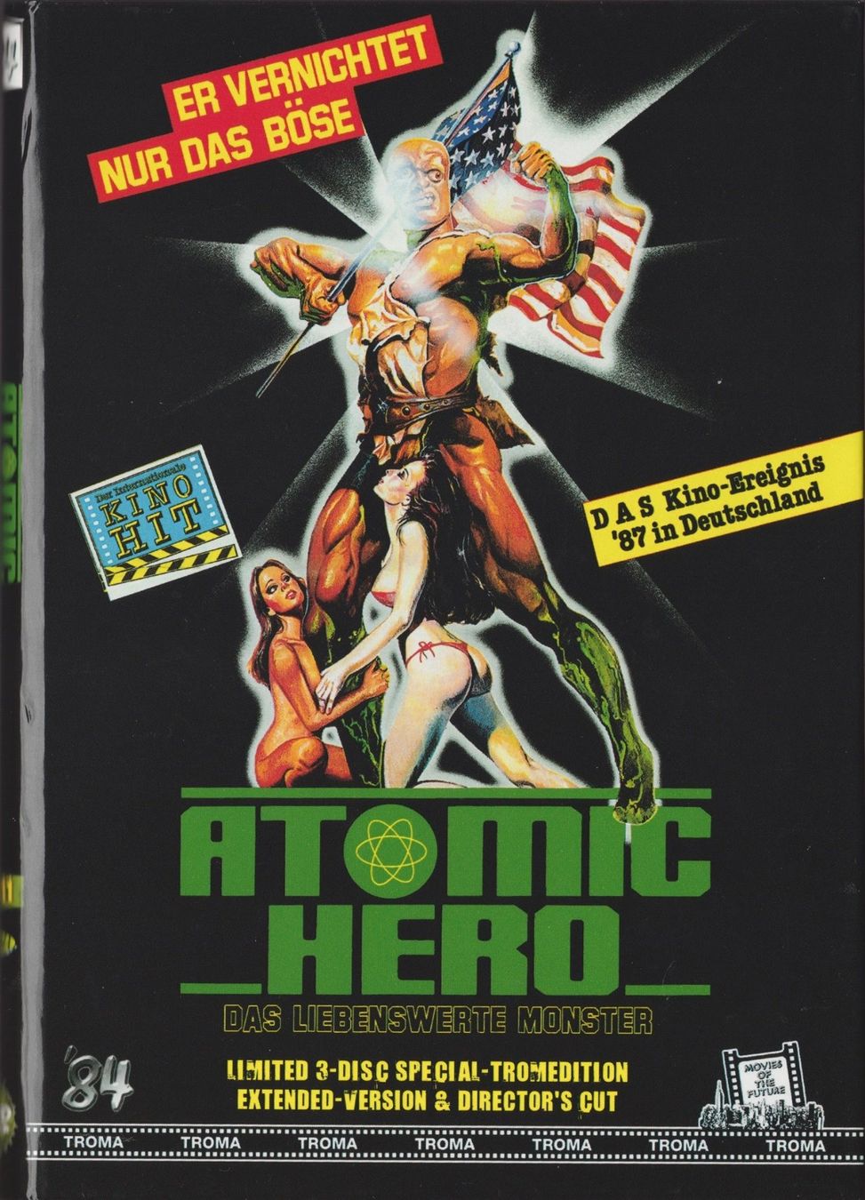 Tous les DVDs: Toxic Avenger / Atomic Hero / Hartbox / Troma – D'occasion à Füllinsdorf par VIDEO-ARCHIVES 1
