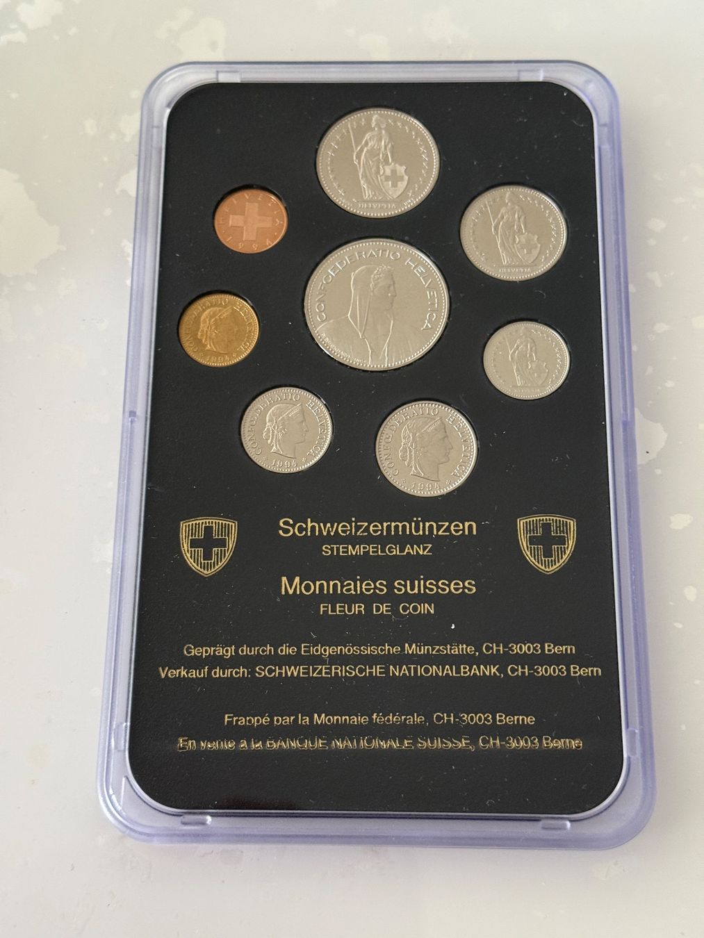 Toutes les monnaies: Schweizer Münzsatz 1994  Stempelglanz – Neuf (Voir description) à Wallisellen par SWISS_SILVER1