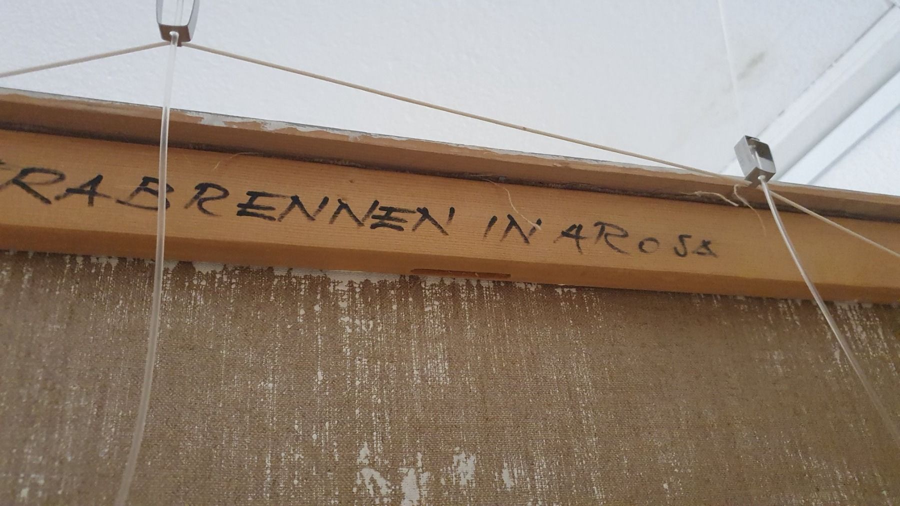 Dipinti: Wunderschönes Oelbild "Trabrennen Arosa" – Usato da Fidaz venduto da KunstsammlerGR60 5