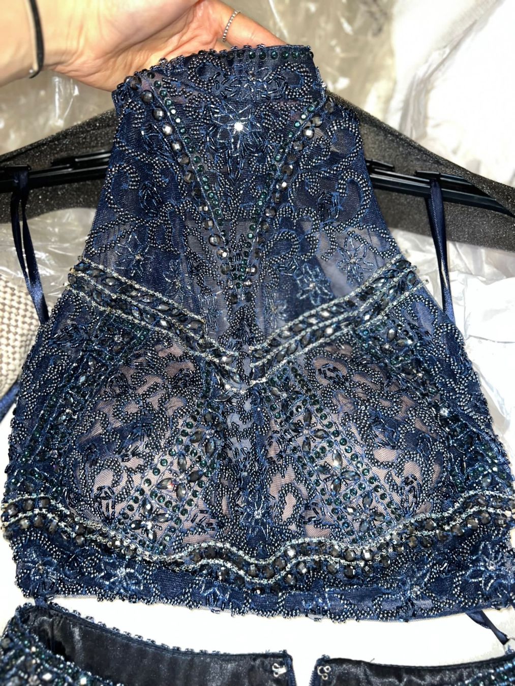 Vestiti: Zweiteiliges Abendkleid – Nuovo e nell'imballaggio originale da Perlen venduto da H.Spa 6