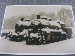AK SBB Dampfloks unter Schnee