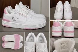 Baskets Karl Kani blanches roses taille 37.5 neuves