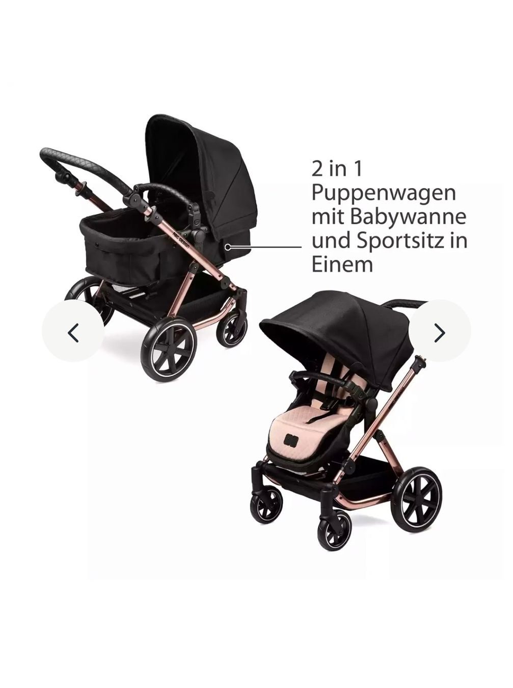 ABC Design Migno Puppenwagen Rose Gold - Wie Neu! (Usato) a Gossau SG per  CHF 105  solo ritiro | Acquista su Ricardo