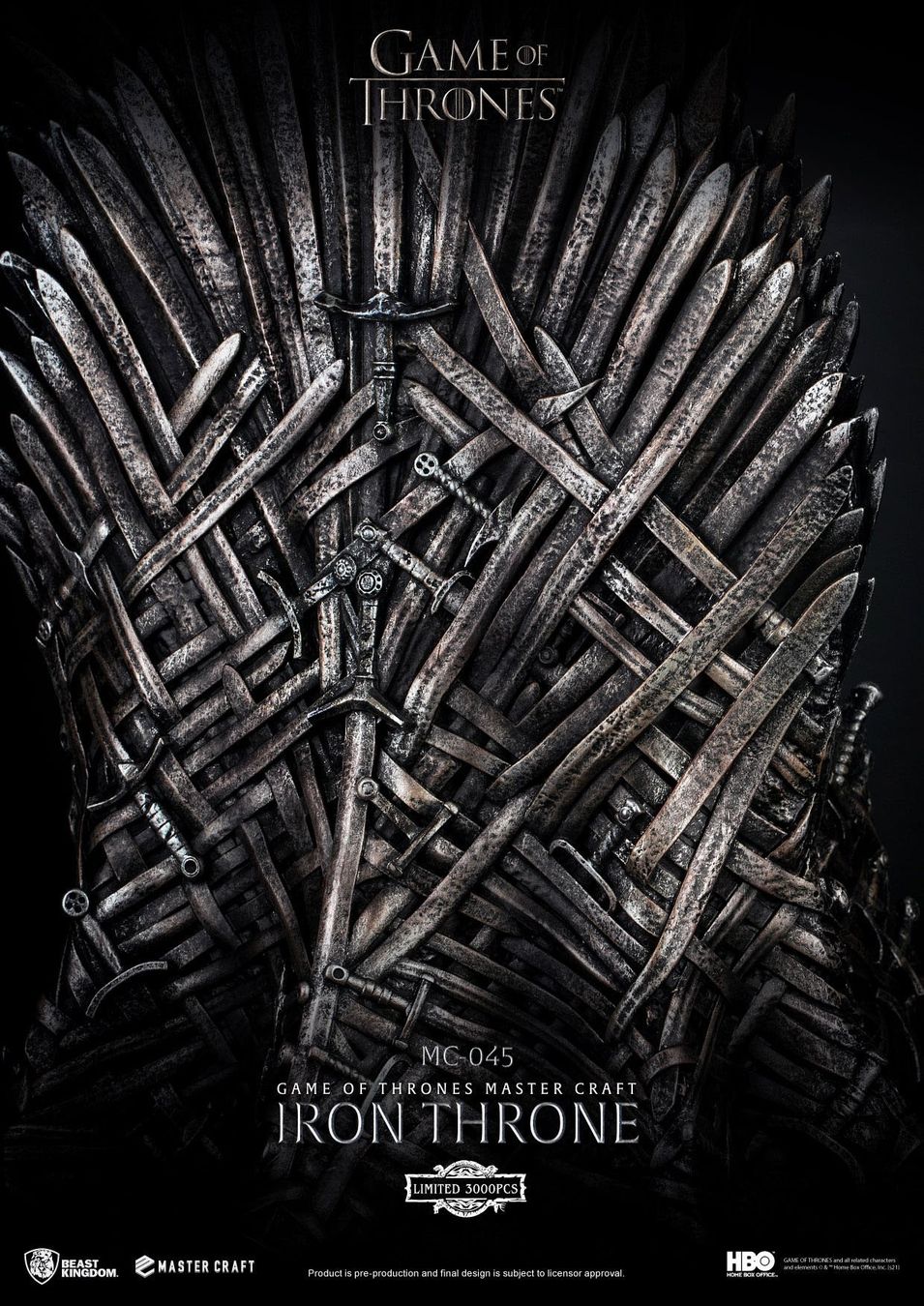 Hot Toys Statuette: Game of Thrones Iron Throne MC-045 Beast Kingdom – Nuovo e nell'imballaggio originale da Sisseln AG venduto da schenk-figuren 7