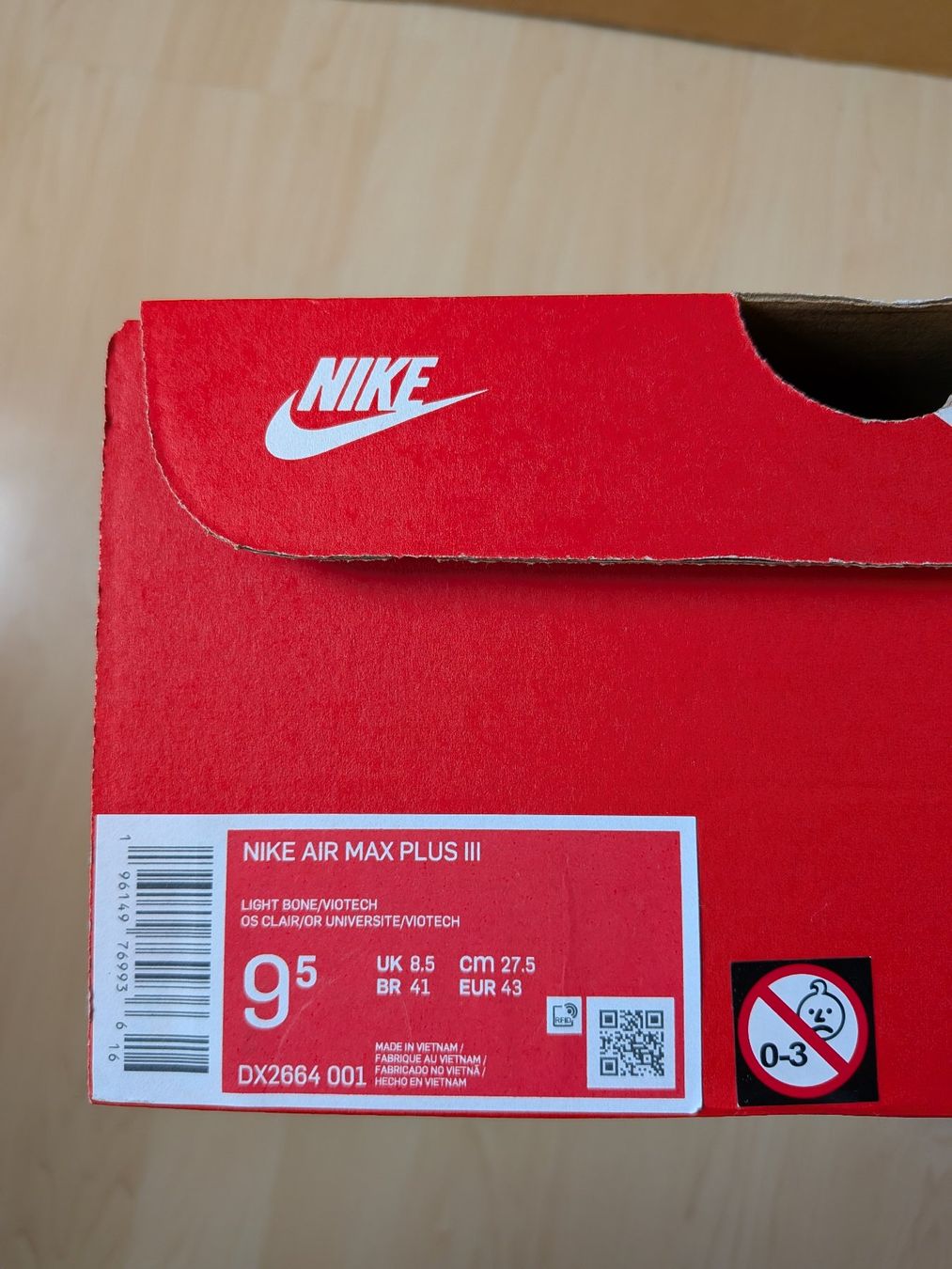 Nike Scarpe da uomo: nike air max plus 3 (light bone viotech) – Usato da Utzigen venduto da elu64 2