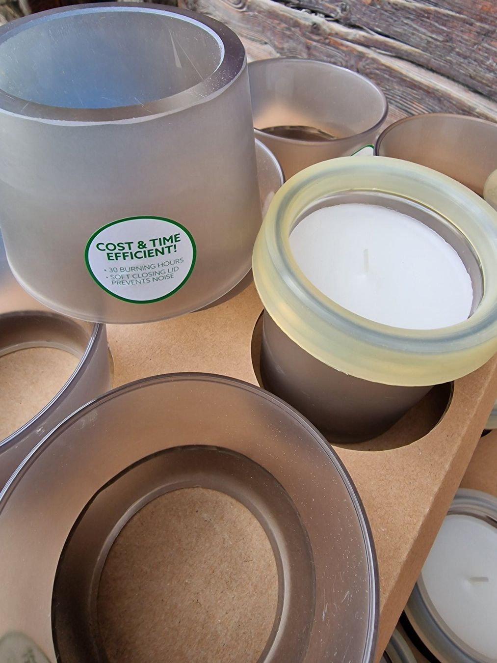 Portacandele: Windlichter Teelichthalter matt Glas Set – Nuovo e nell'imballaggio originale da Flüelen venduto da novena 2