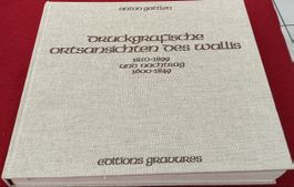 Druckgrafische Ortsansichten Wallis 1850 -1899 Anton Gattlen