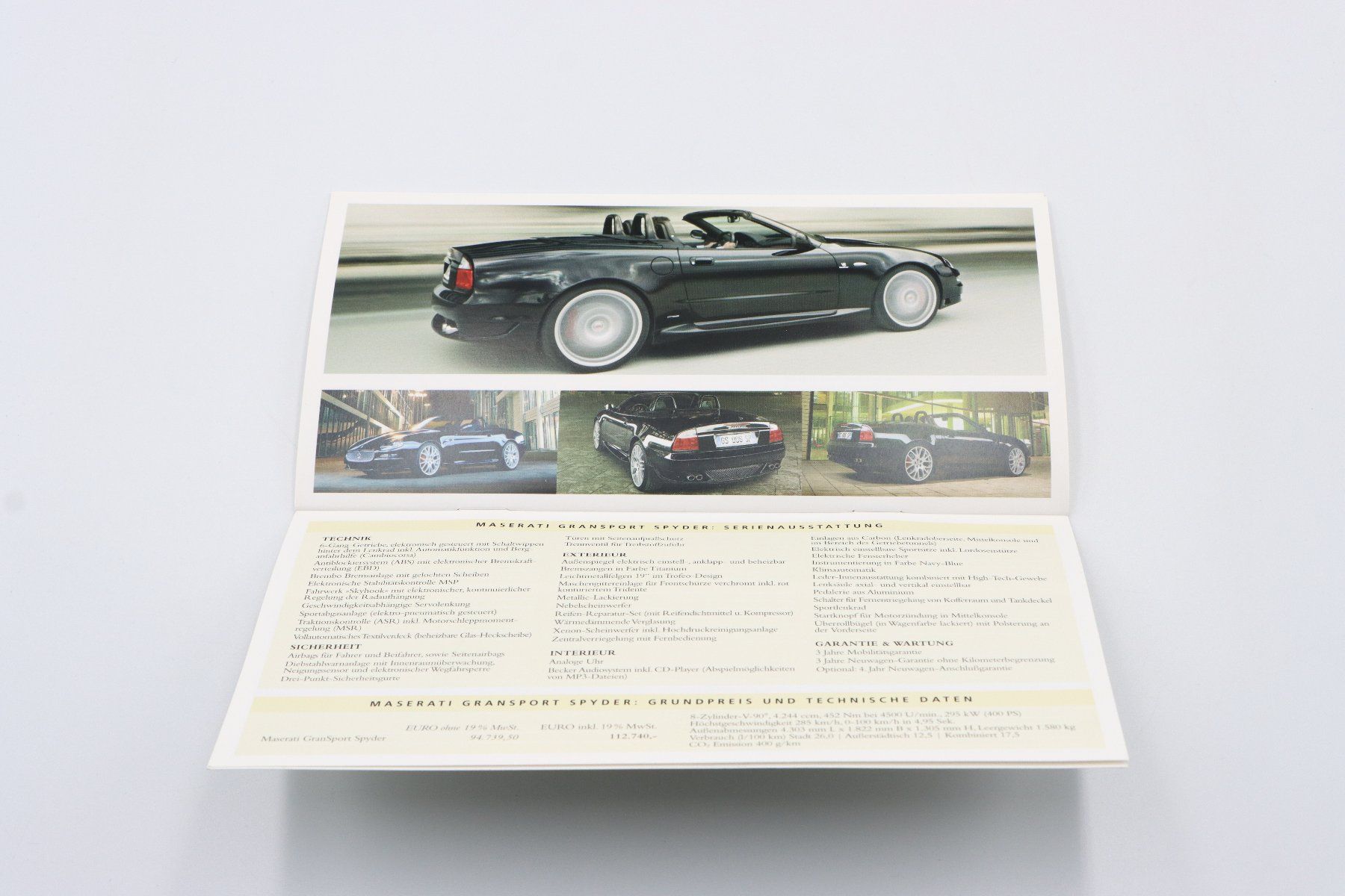 Maserati Dokumente: Maserati Modellinformationen & Preise 2007 Prospekt – Gebraucht aus Bühl b.Aarberg von Collectorpassions 8