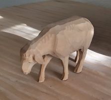 original Brienzer Krippenfigur Schaf