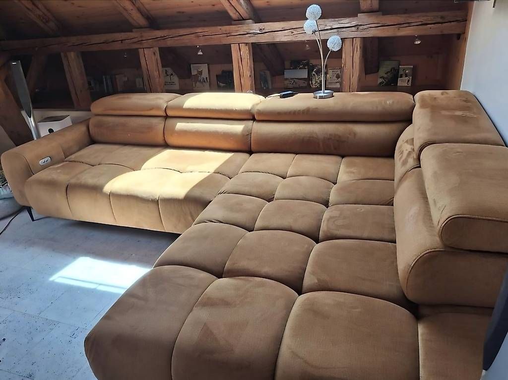 Sofas: Welnova Ecksofa Currygelb/ Gold/ Senfgelb :) – Gebraucht aus Grünenmatt von LS91