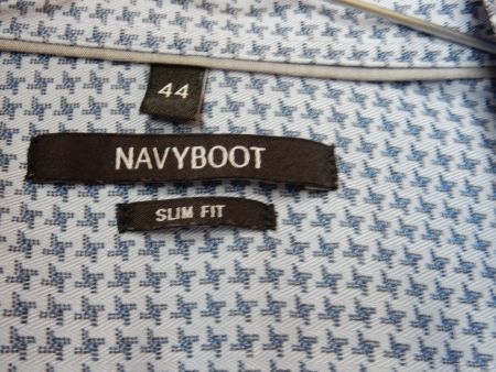 Hemd: Herrenhemd langarm weiss von Navyboot 44 slim fit