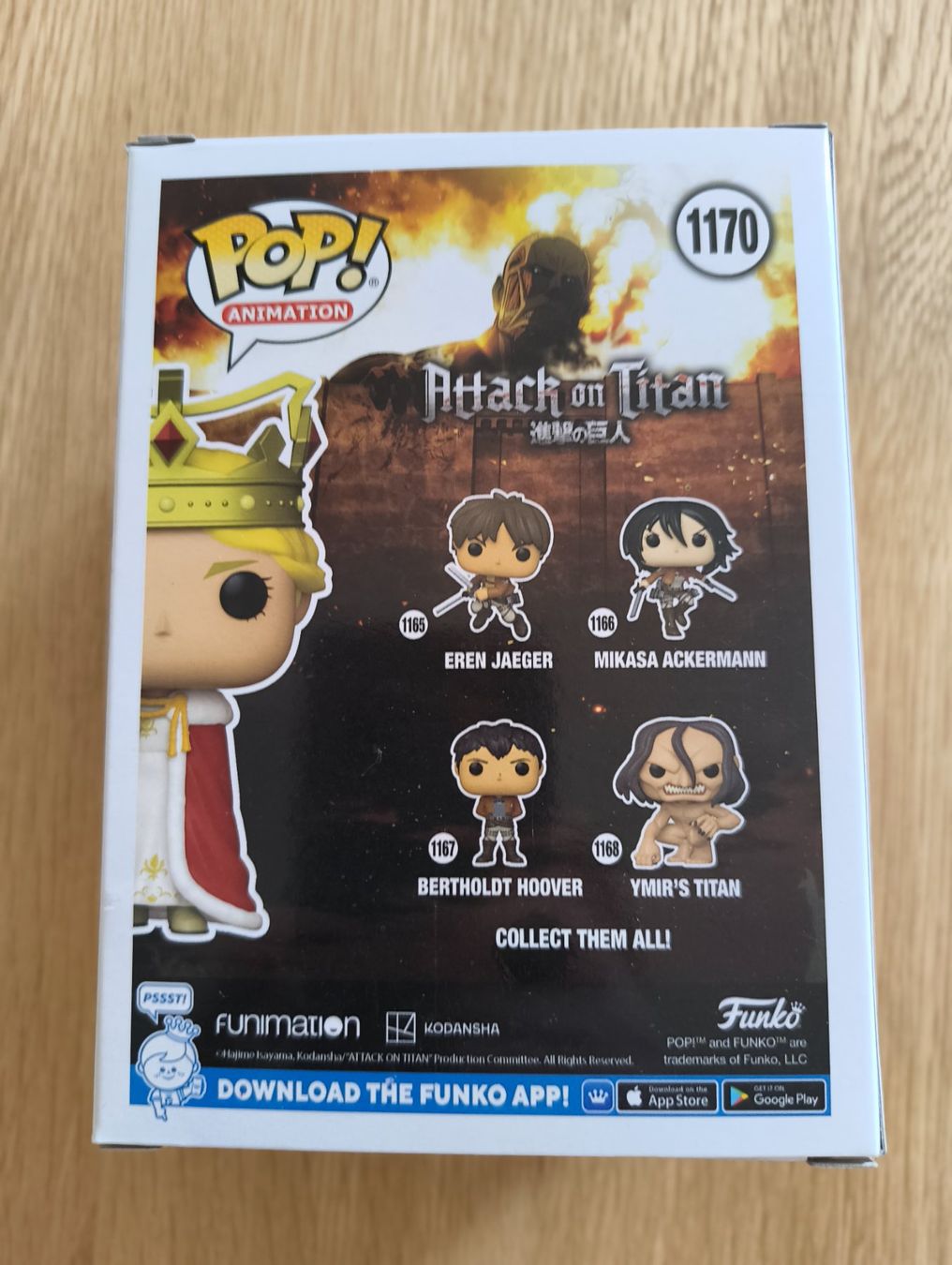 Funko Statuette: Funko pop: Attack on Titan (SNK) – Nuovo (secondo la descrizione) da Le landeron venduto da hugomes 1