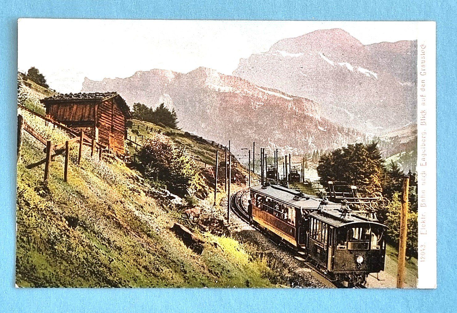 Cartoline postali: Elektrische Bahn nach Engelberg - Graustock – Usato da Rothrist venduto da RROENK