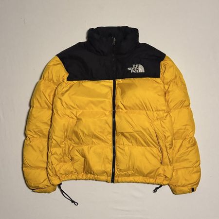 The North Face Yellow & Black Puffer Jacket