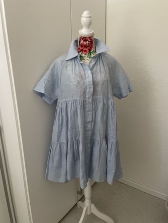 NEU* Leinenkleid SANDRO Paris 36/38 weit geschnitten