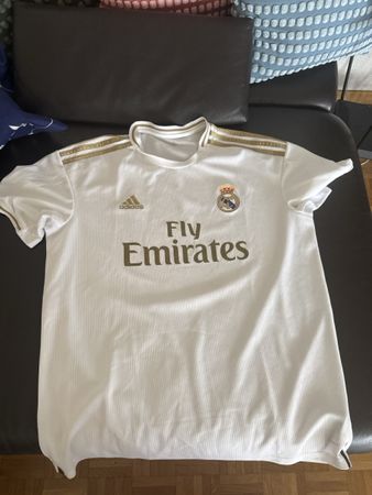 Top Adidas Fussballtrikot Real Madrid XL Weiss Gold 2021/22