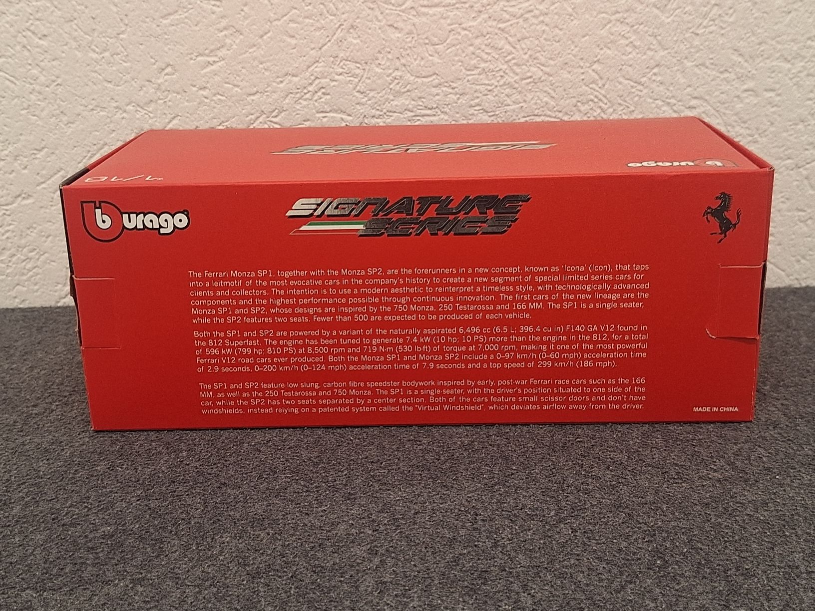 Bburago Modellini d'auto: Bburago Ferrari Monza SP1 1/18  – Nuovo (secondo la descrizione) da Grüt (Gossau ZH) venduto da wisdomio7 7