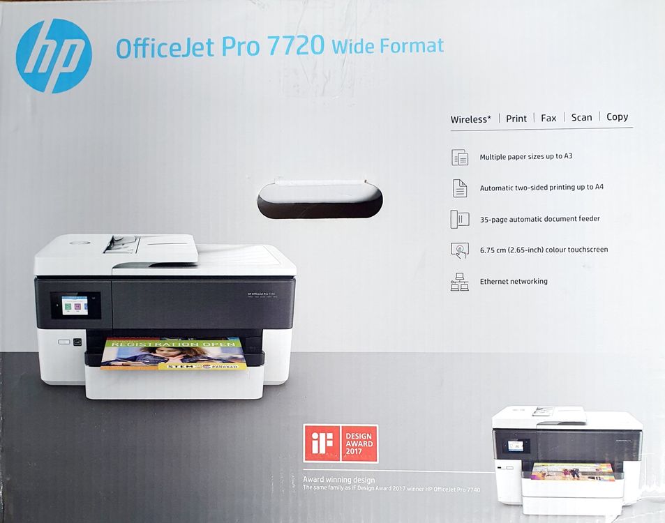 Drucker HP OfficeJet Pro 7720 Wide Format (Y0S18A) | Kaufen auf Ricardo