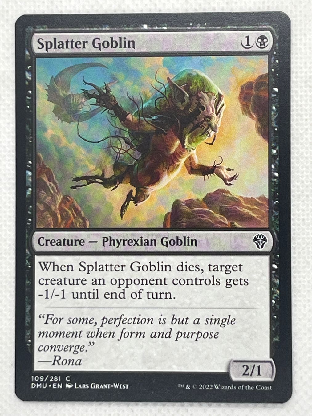 Magic The Gathering Sammelbilder & Trading cards: Magic: The Gathering - Splatter Goblin - Common DMU! – Gebraucht aus Hinterkappelen von Kim1992