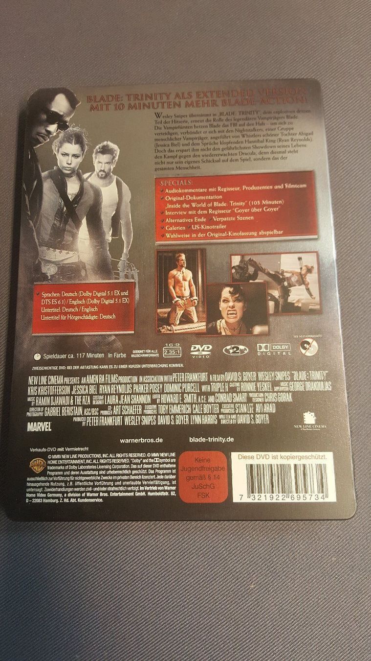 Tutti i DVDs: DVD Blade Trinity – Usato da Dierikon venduto da tasticfantastic 1