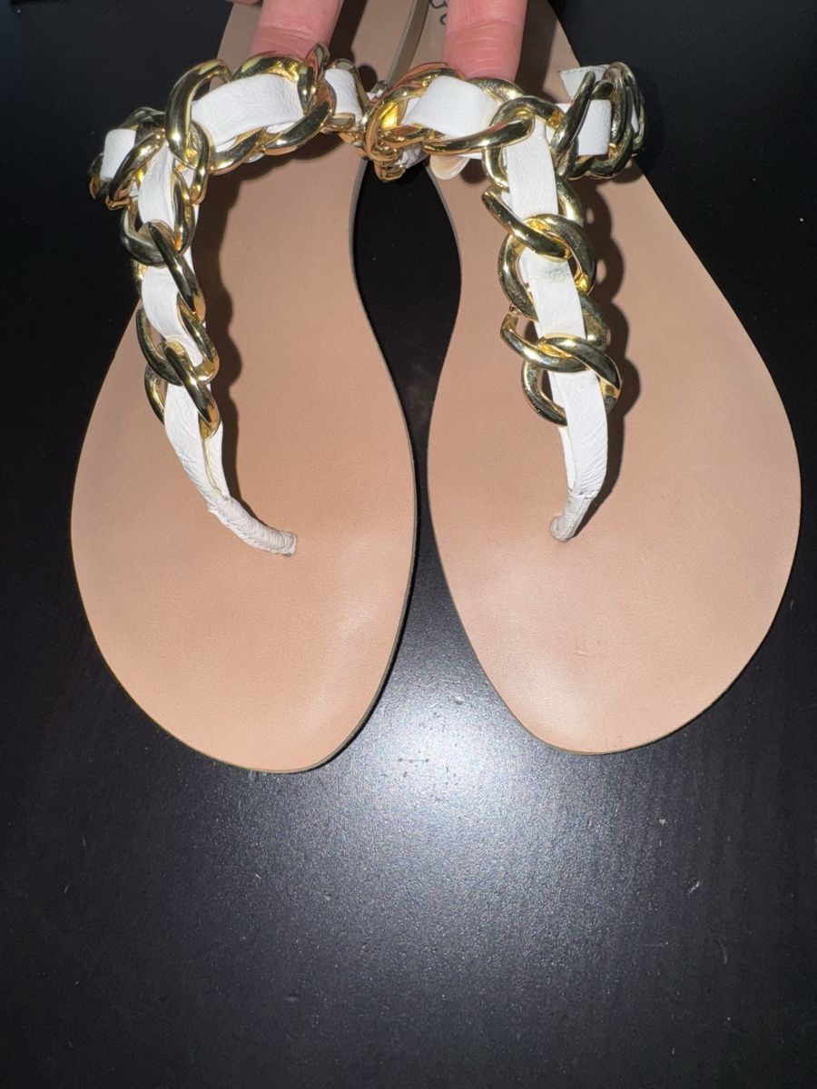 Guess Scarpe da donna: Flip Flop Guess weiss/gold, Gr. 39 – Nuovo (secondo la descrizione) da Zürich venduto da Jen10 2