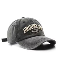 Brookly Baseball Cap Vintage Black
