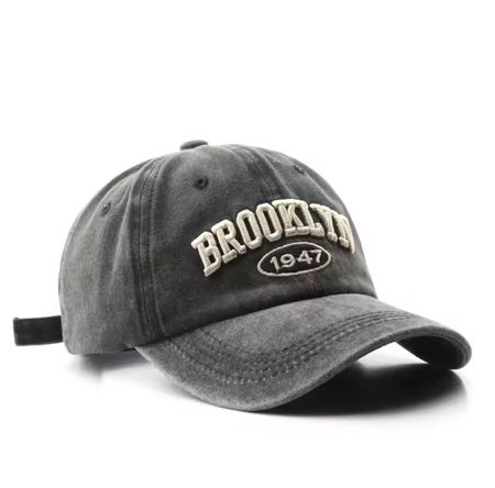 Brookly Baseball Cap Vintage Black