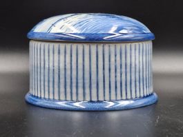 Wunderschöne originale Schmuck Zierdose Delfter Blau Keramik