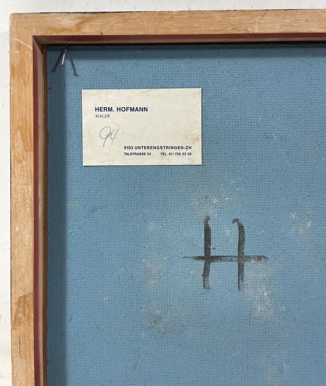 HERMANN HOFMANN ORIGINAL WERK SIGNIERT MIT GELBGOLDRAHMEN 2
