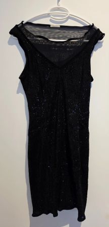 Intimissimi schwarzes Paillettenkleid – Grösse S