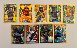 Lego Ninjago Sammelkarten 9 limitierte Karten